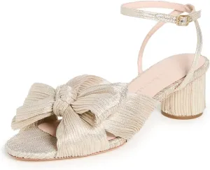 Loeffler Randall Women's Dahlia Pleated Bow Heels with Ankle Strap