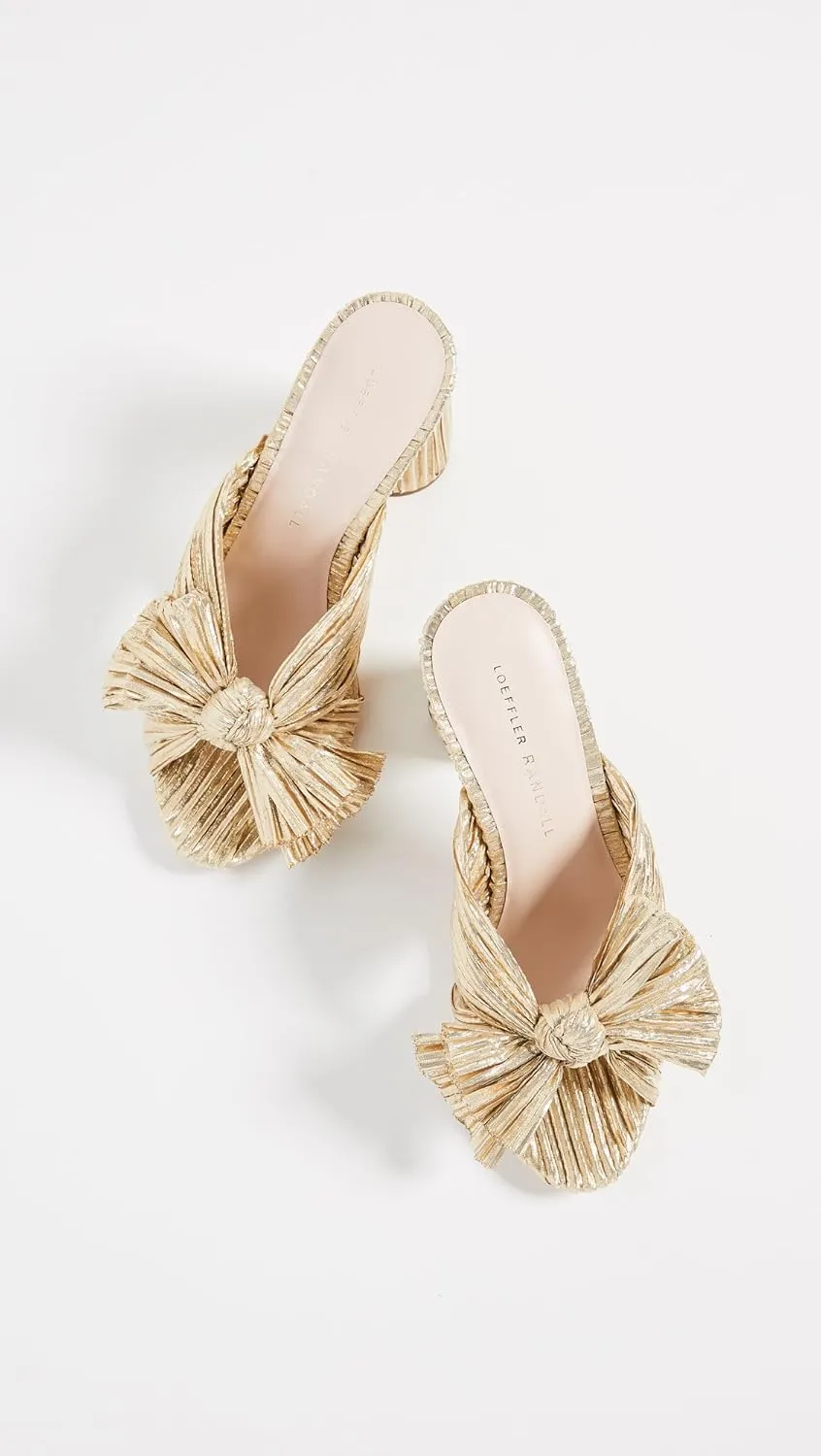 Loeffler Randall Women's Penny Pleated Bow Sandals