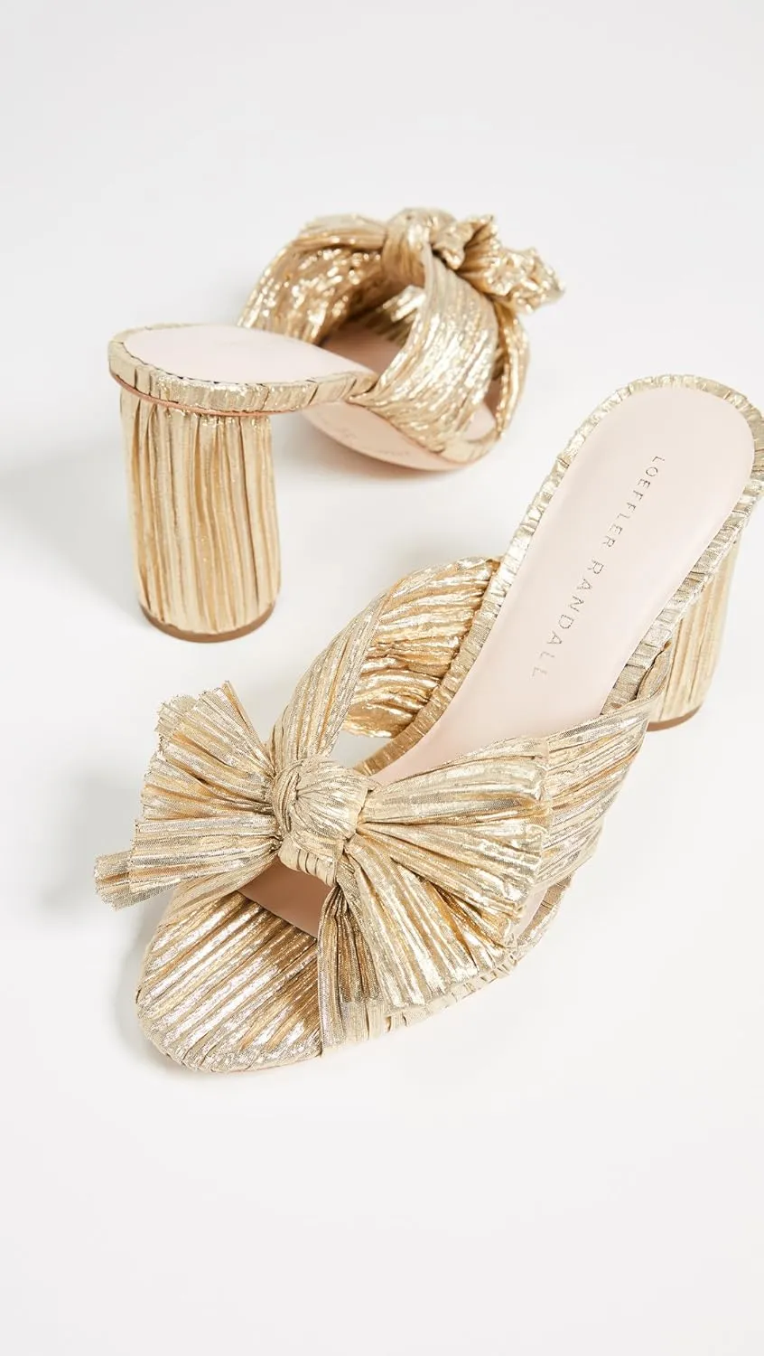 Loeffler Randall Women's Penny Pleated Bow Sandals