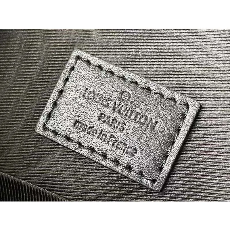 Louis Vuitton LV Unisex Saumur Messenger Monogram Eclipse Coated Canvas Black