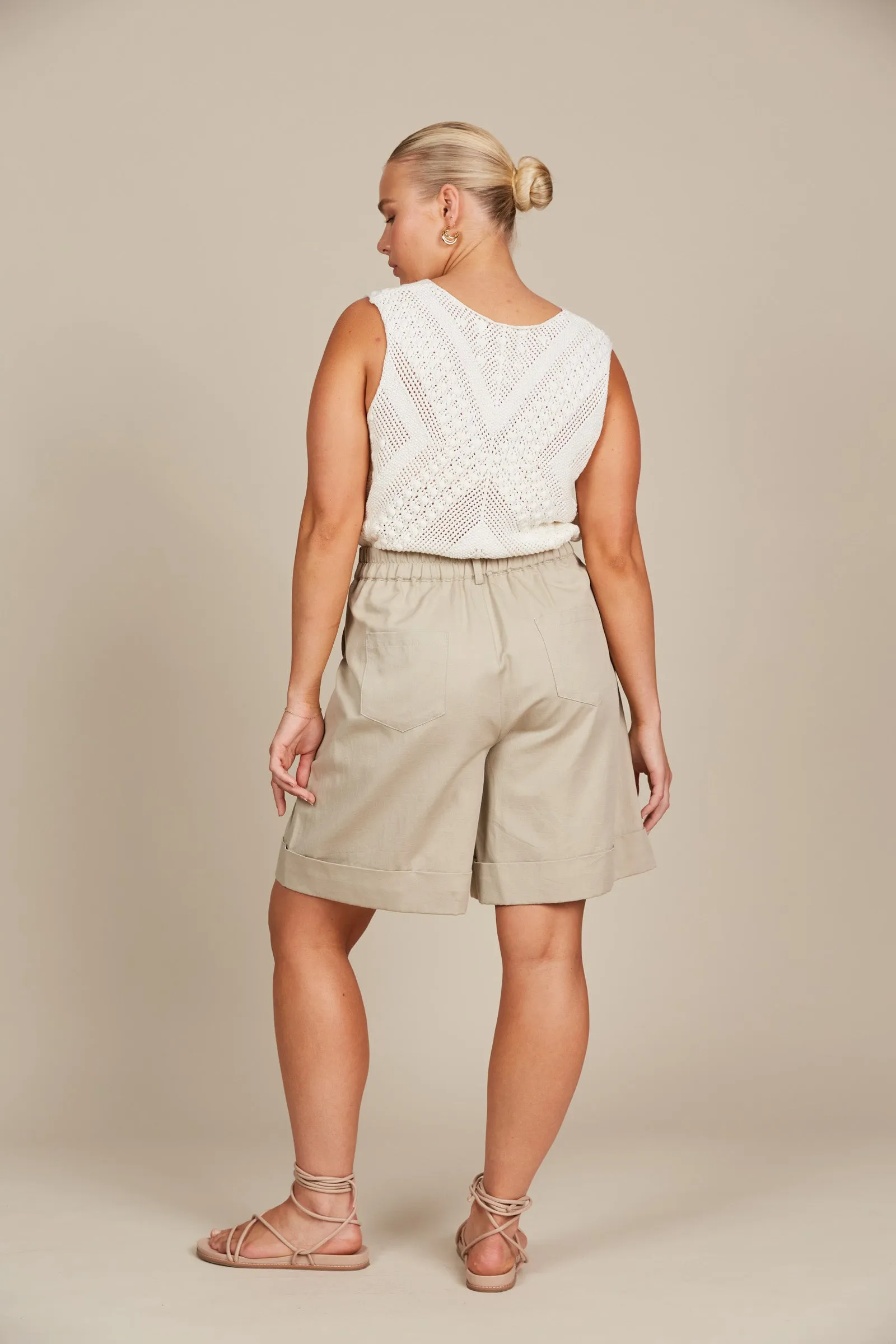 Lucille Bermuda Short - Canvas