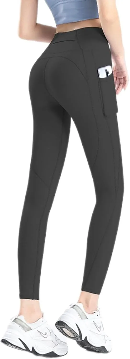 Lucy Sport Leggings Womens 28" High-Waisted and Pocketed