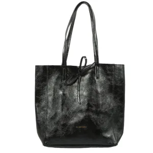 Maison Fanli - Leather Tote - Metallic Midnight