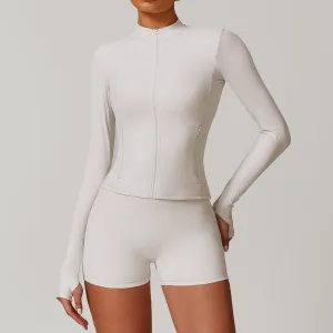 Marian Longsleeve Zip Top & Shorts Set