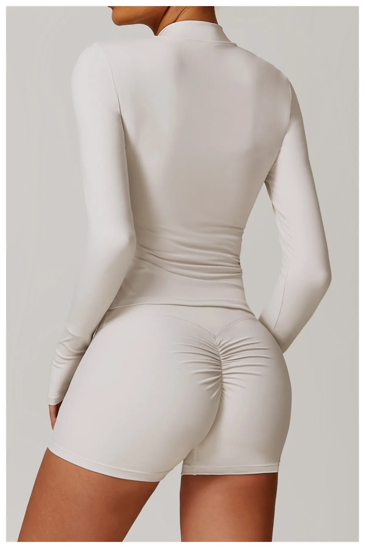 Marian Longsleeve Zip Top & Shorts Set