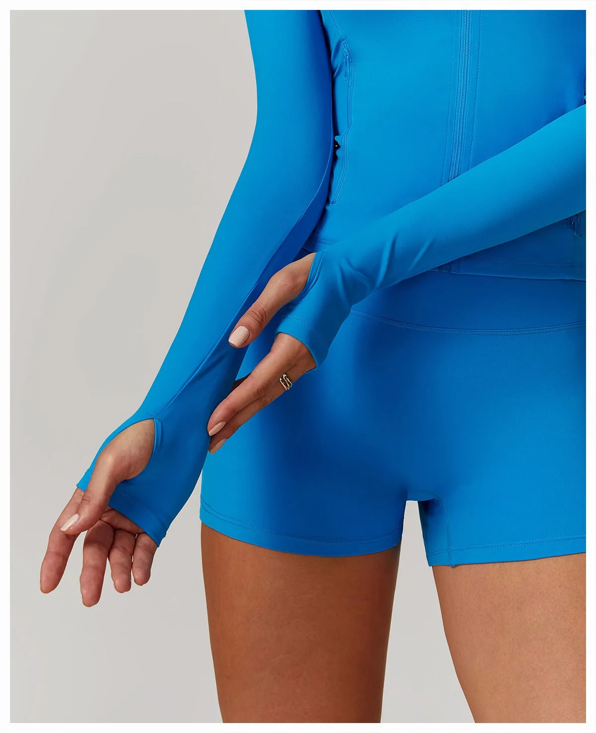 Marian Longsleeve Zip Top & Shorts Set