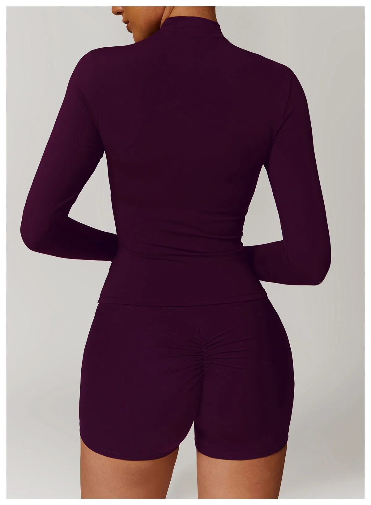 Marian Longsleeve Zip Top & Shorts Set