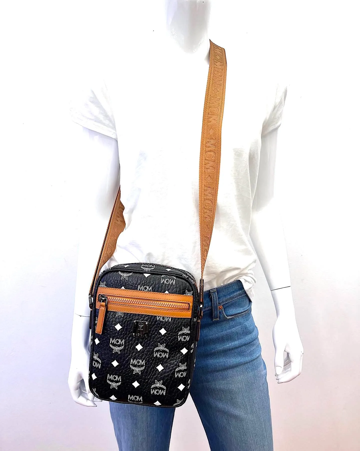MCM NORTH SOUTH KLASSIK MINI VISETOS CROSSBODY BAG