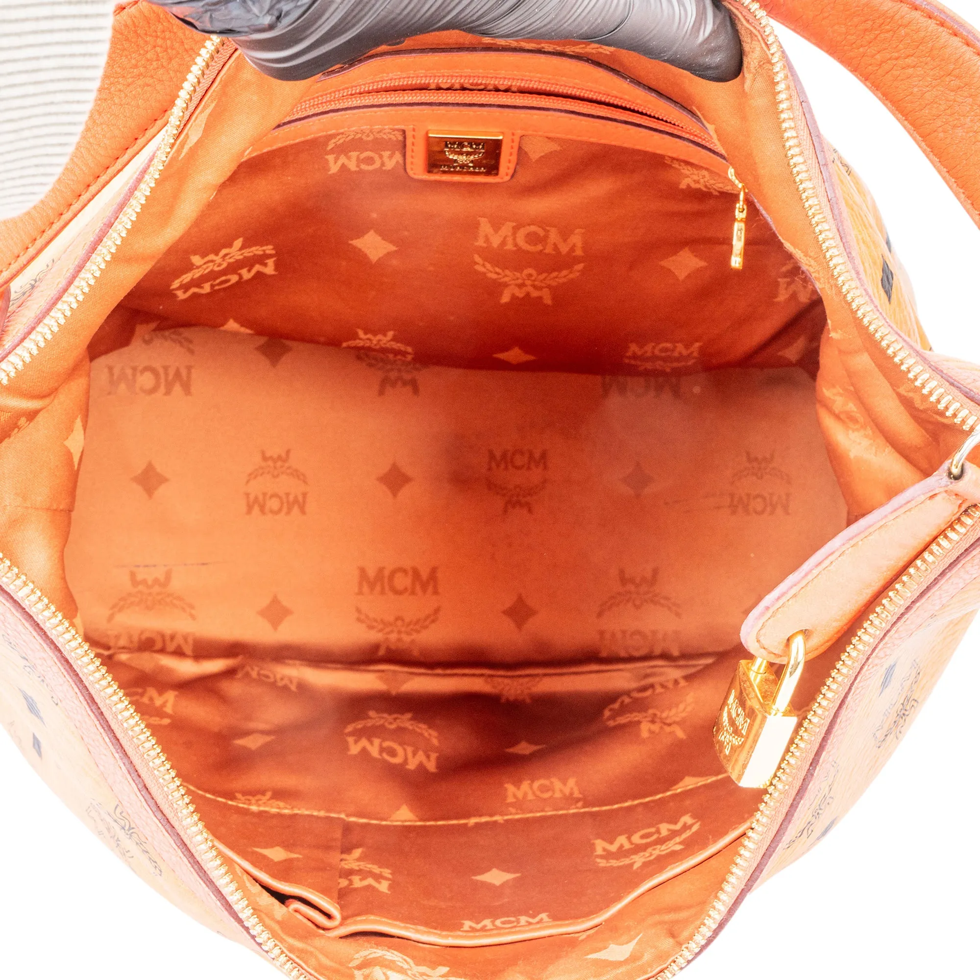MCM Visetos Monogram Hobo Bag