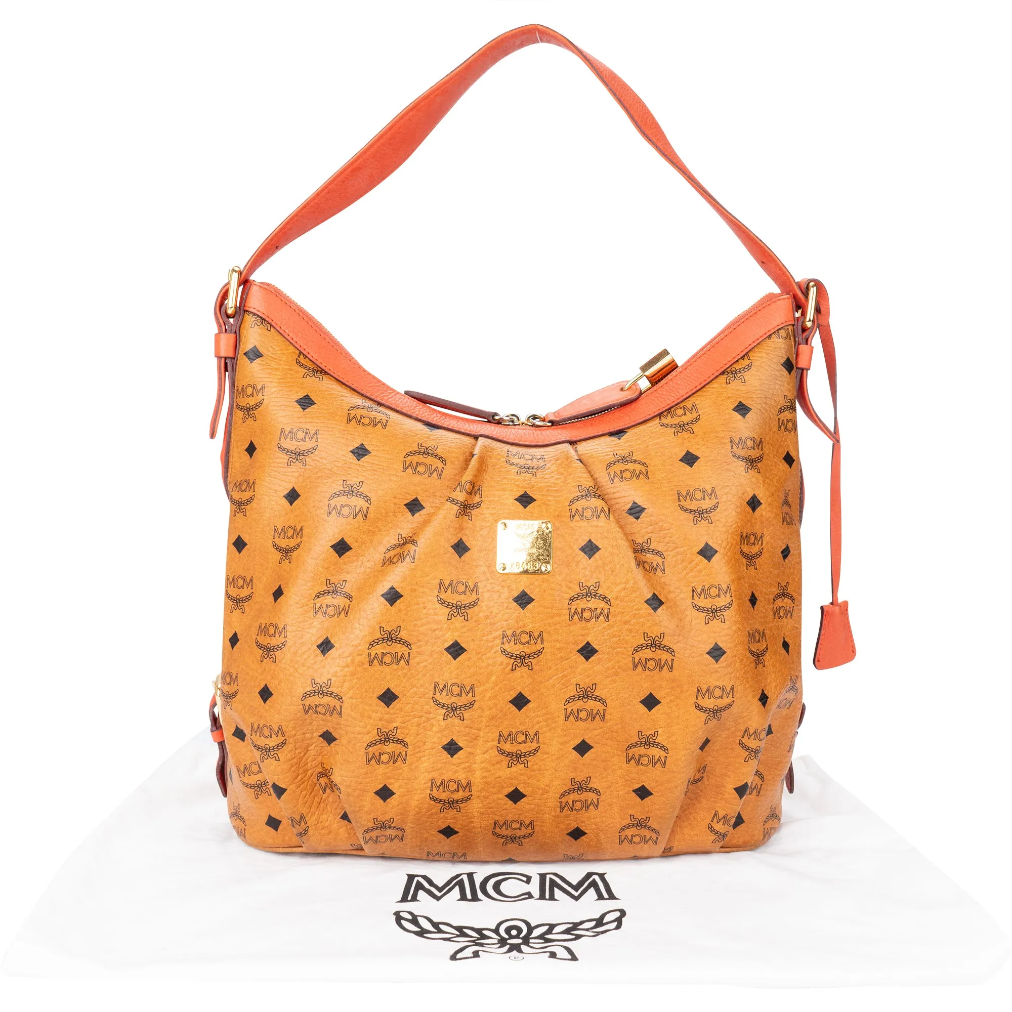 MCM Visetos Monogram Hobo Bag