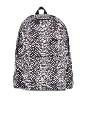 Medium Backpack in Nylon with Python Printed