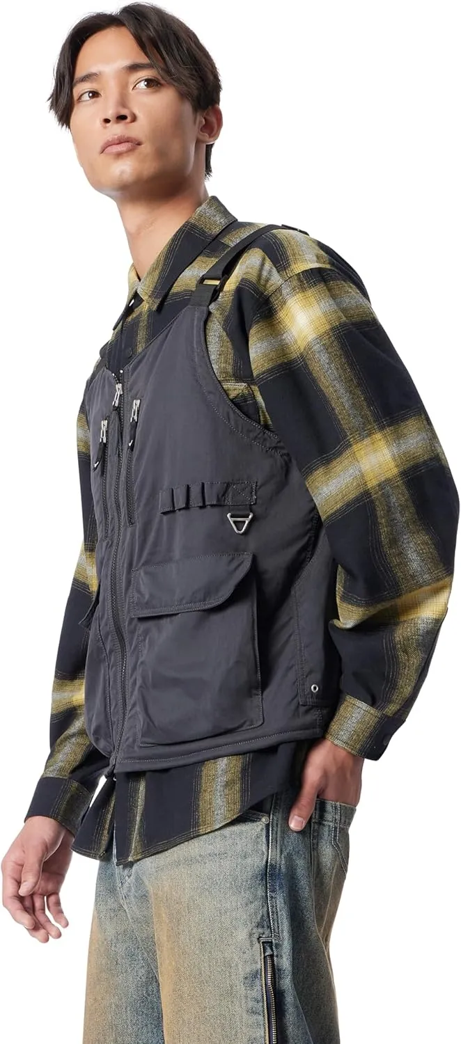 Men's Ally Lightly Padded Convertible Vest Turned Into a Handy Utility Tote Bag Standard