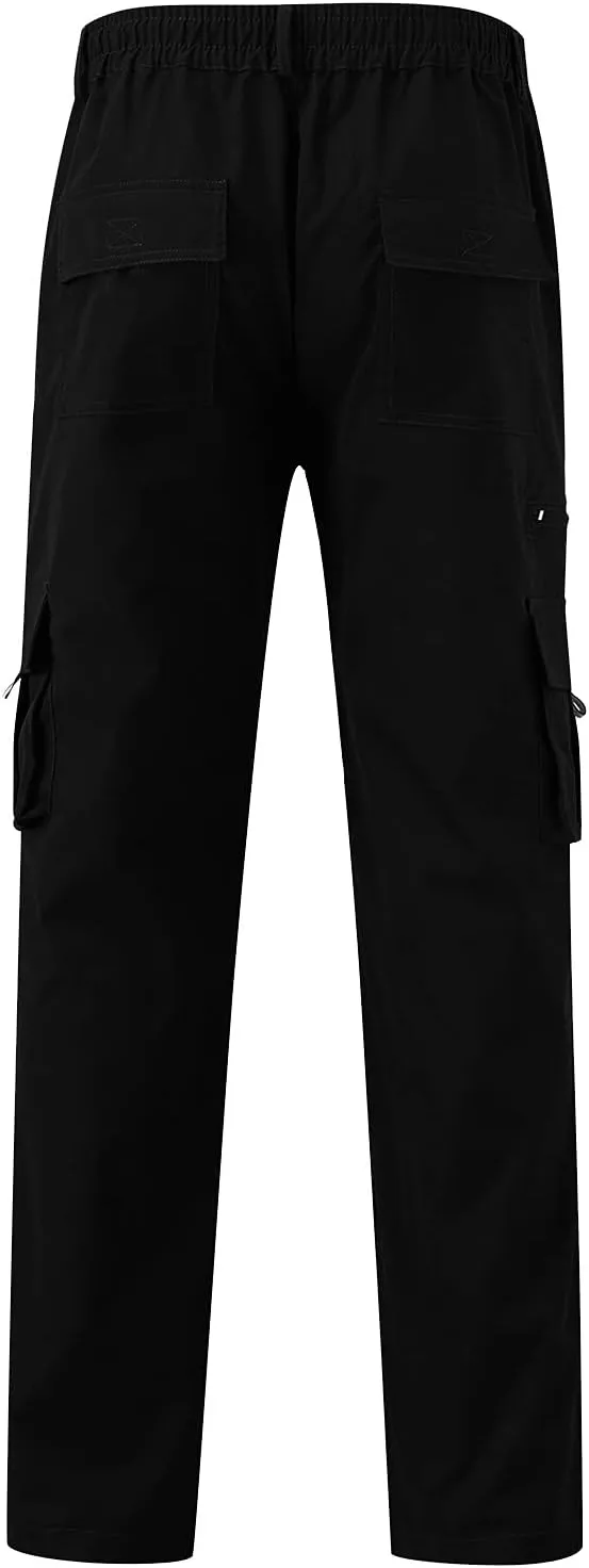 Men's Athletic Running Sweatpants Pants Straight-Leg Fitness Sports Men's Pants Casual Cargo Pants Workout Joggers
