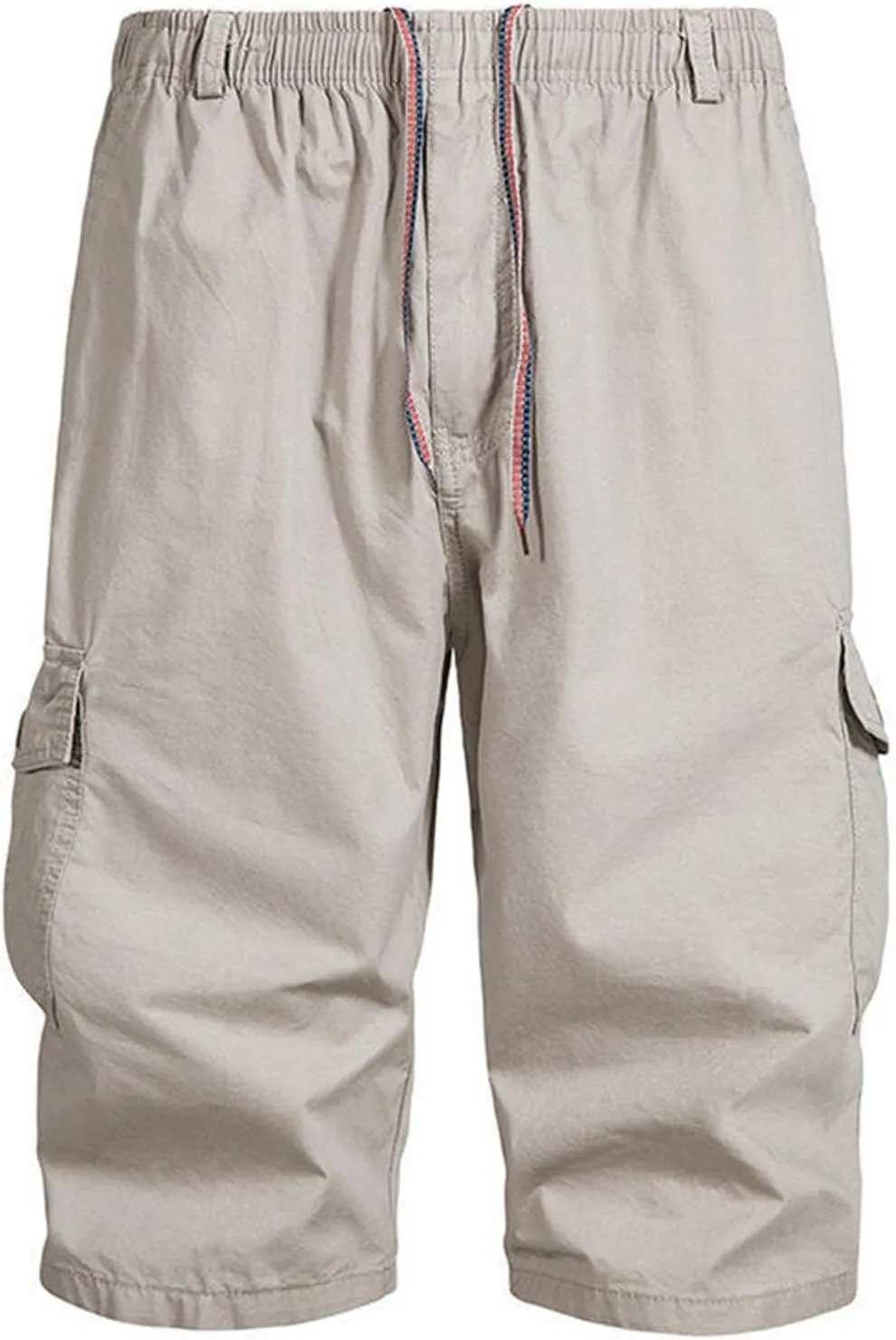 Mens Cargo Shorts Quick Dry with Pockets Plus Size Athletic Running Gym Workout Activewear Outdoor Elastic Trunks