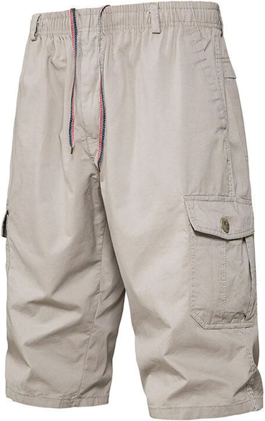 Mens Cargo Shorts Quick Dry with Pockets Plus Size Athletic Running Gym Workout Activewear Outdoor Elastic Trunks