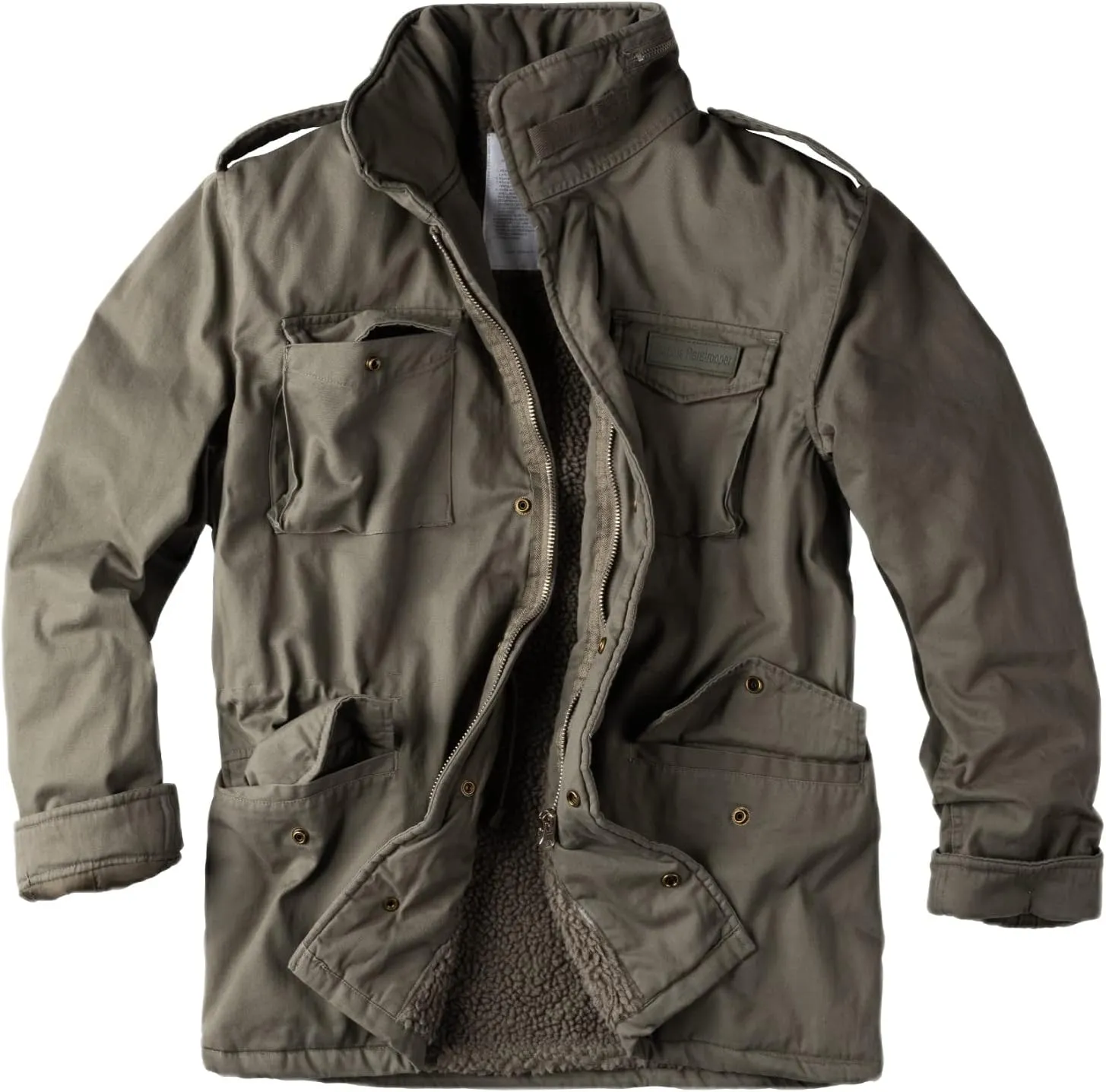 Men's Paratrooper Winter Jacket Olive Washed
