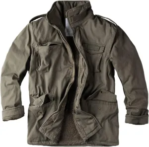 Men's Paratrooper Winter Jacket Olive Washed