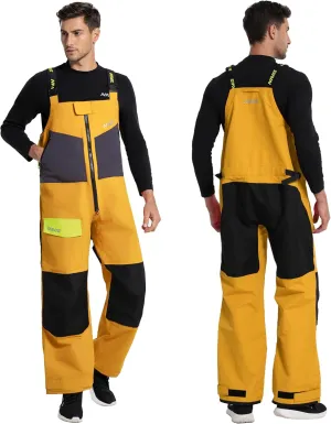 Men's Sailing Bib Pants- 3Layer-GORE PRO-TEX Waterproof Breathable Rain Gear for Coastal/Offshore