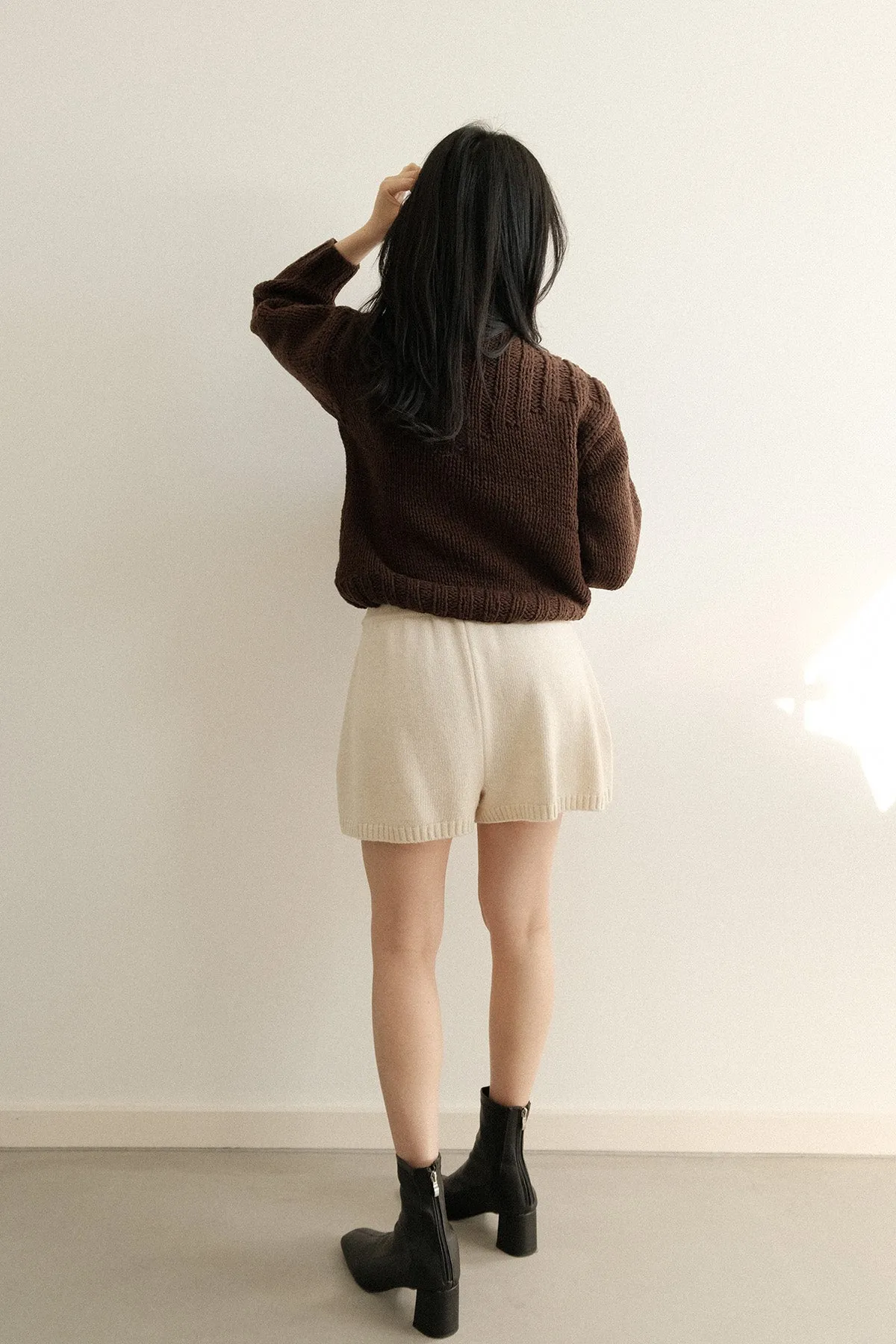 Merino Wool Knitted Shorts (PREORDER)