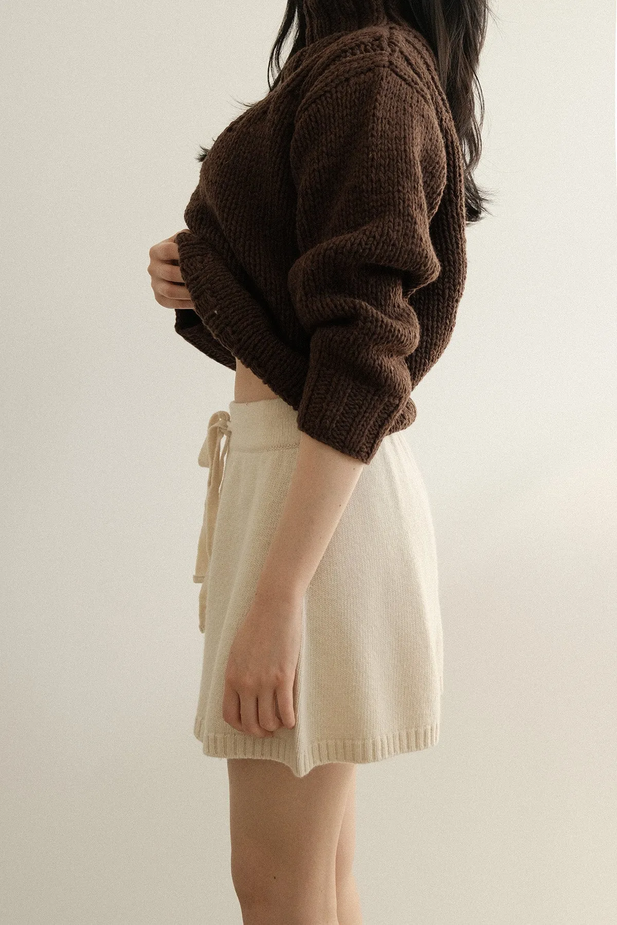 Merino Wool Knitted Shorts (PREORDER)