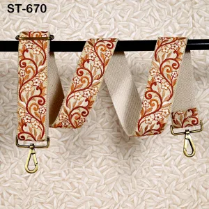 Messenger Crossbody Strap for Purses Embroidered Canvas Sling Bag Detachable Strap Handbag Embroidery Replacement Guitar Strap Gift Mother