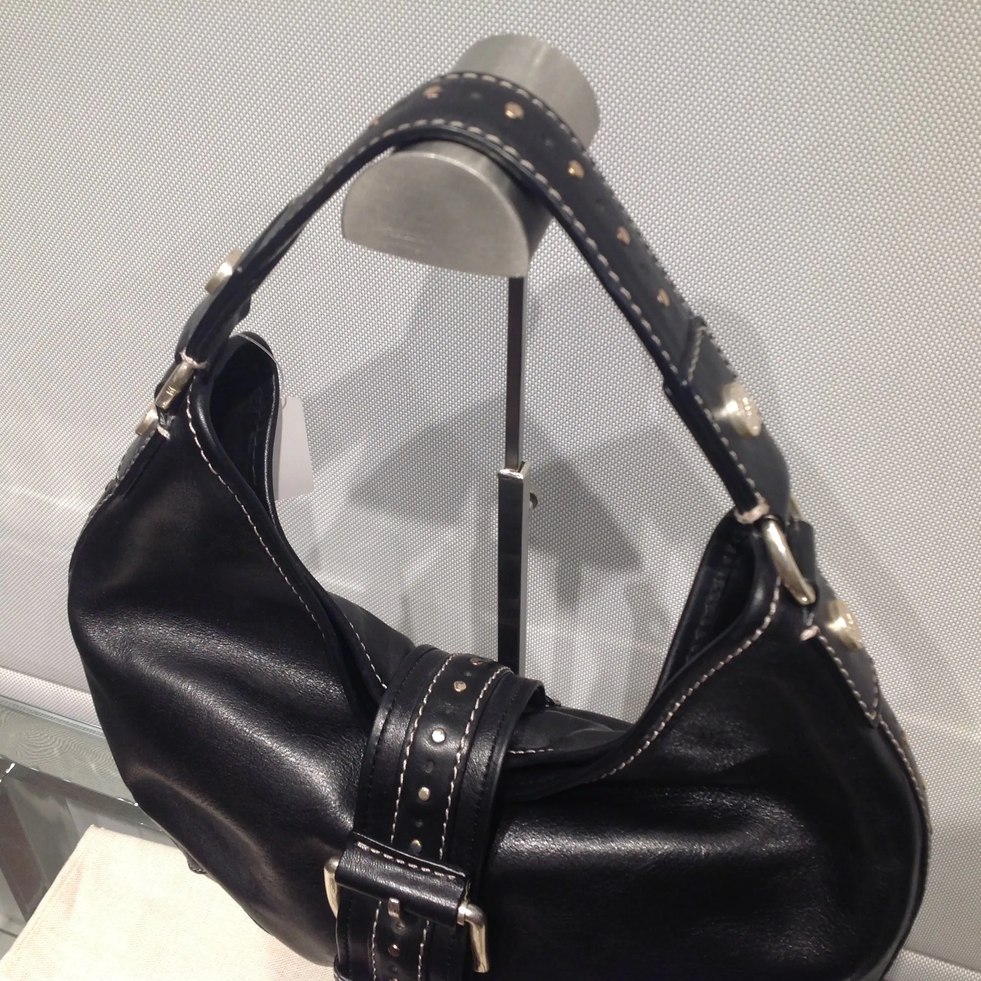 MICHAEL MICHAEL KORS Leather Hobo Shoulder Bag