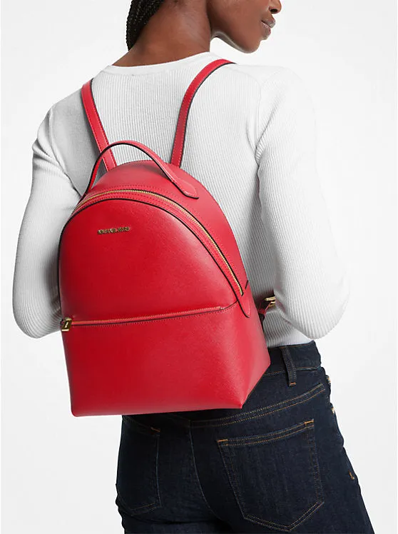 Micheal Kors Sheila Medium Backpack Bright Red