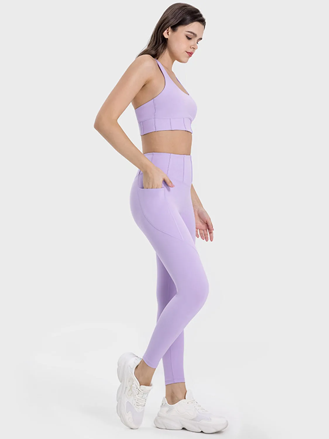 Millennia High Waist Pocketed Active Leggings