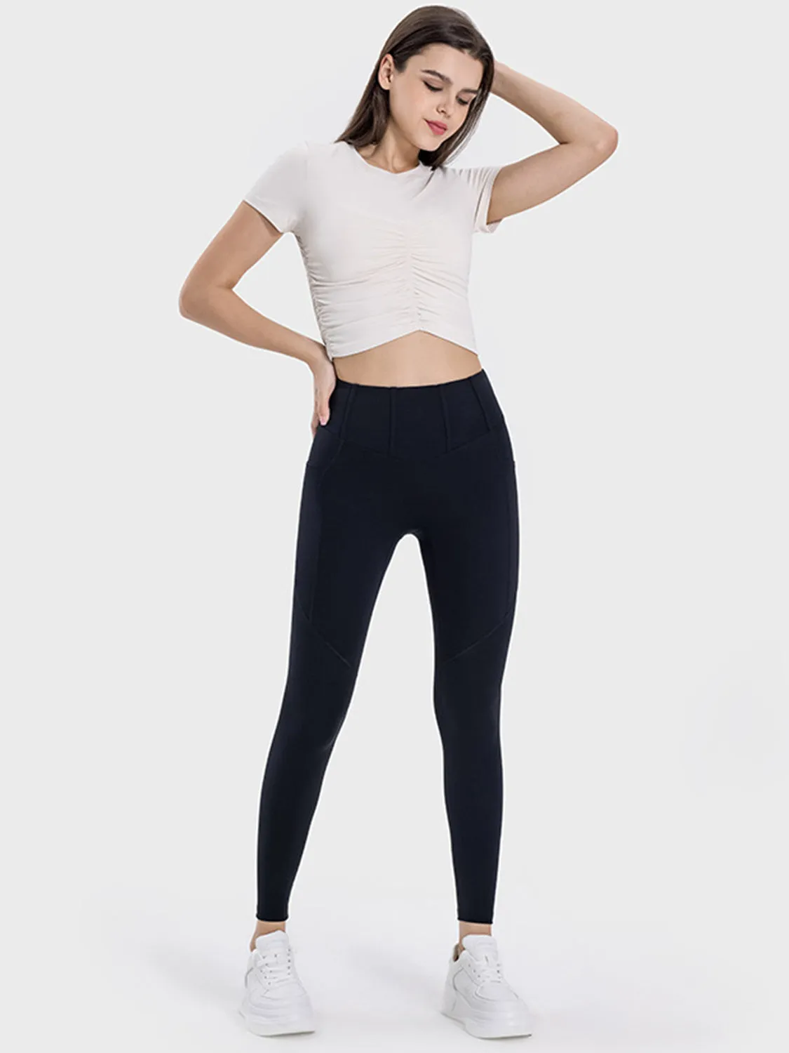 Millennia High Waist Pocketed Active Leggings