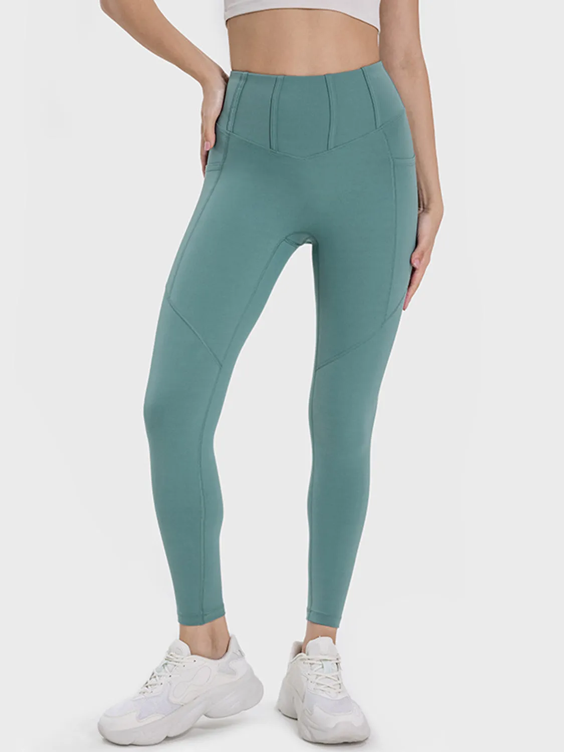 Millennia High Waist Pocketed Active Leggings