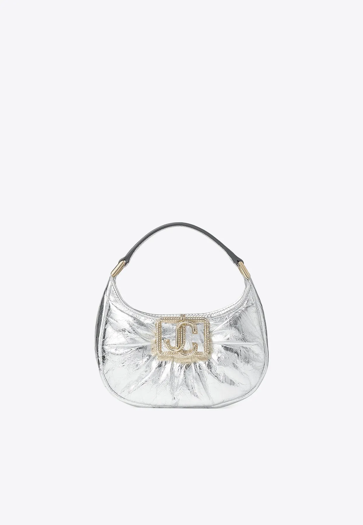 Mini Edie Metallic Leather Hobo Bag