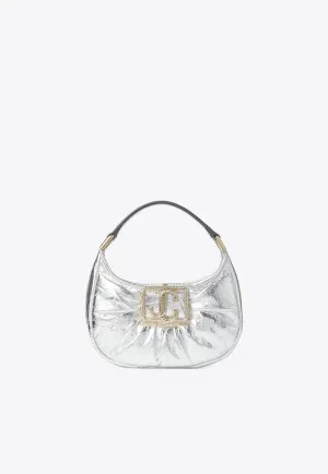 Mini Edie Metallic Leather Hobo Bag