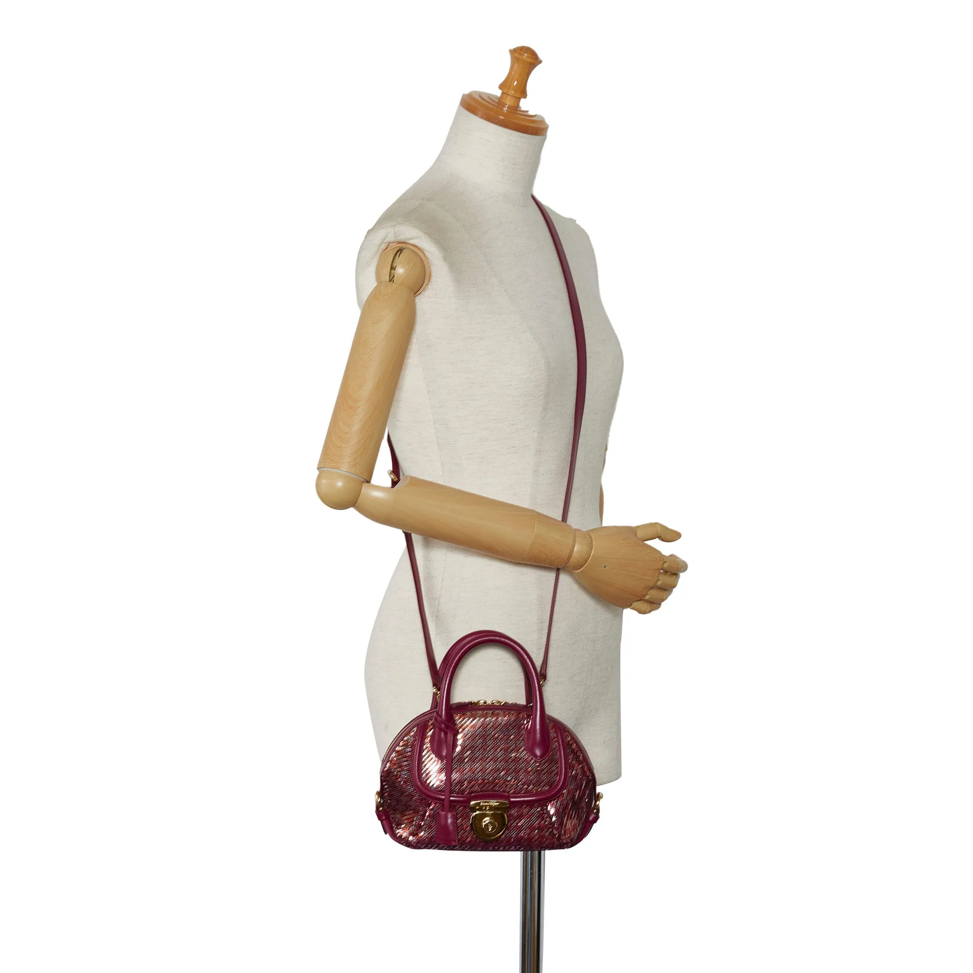 Mini Sequin Fiamma Satchel