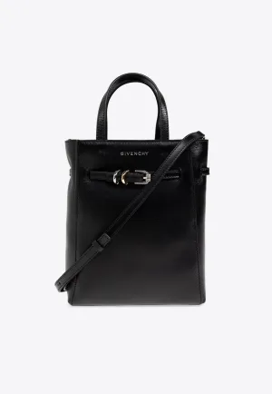Mini Voyou Grained Leather Tote Bag