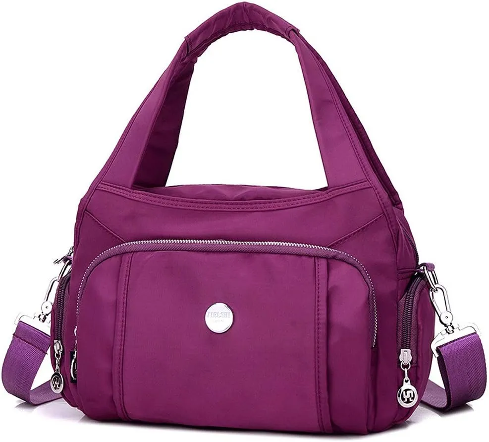 MINTEGRA Crossbody Bag for Women Waterproof Handbag Multi-Pocket Nylon Travel Shoulder Purse