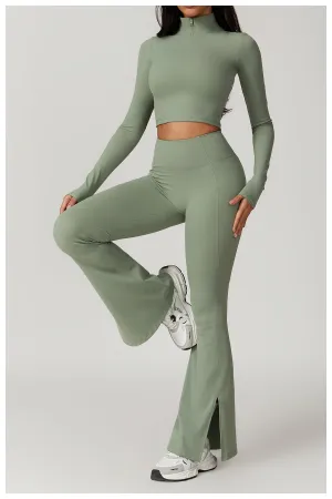 Mira Longsleeve Top & Flared Set