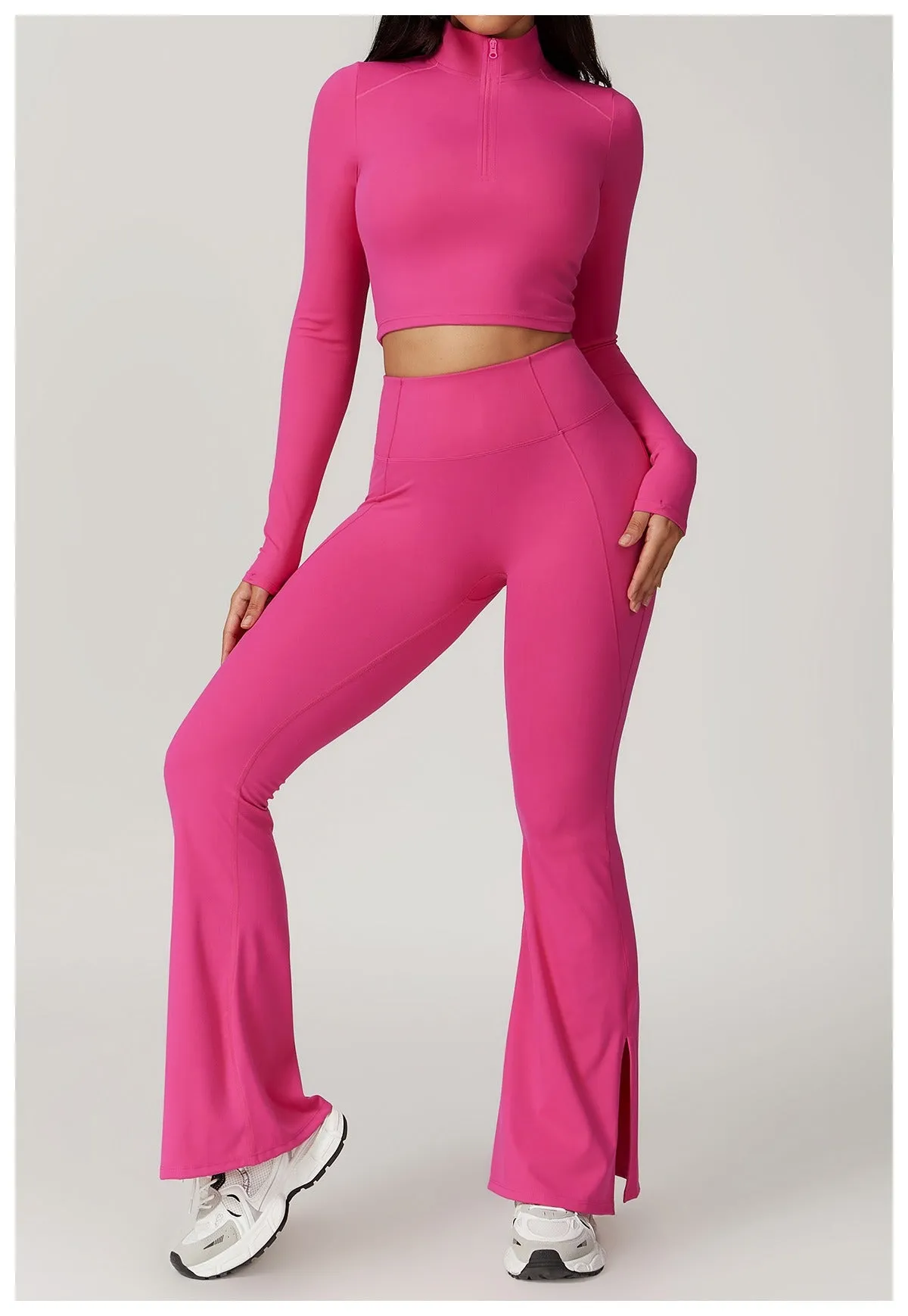 Mira Longsleeve Top & Flared Set