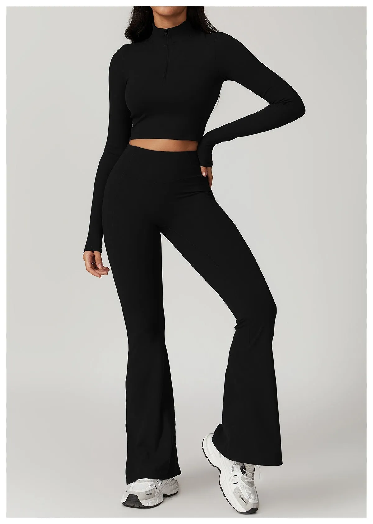 Mira Longsleeve Top & Flared Set