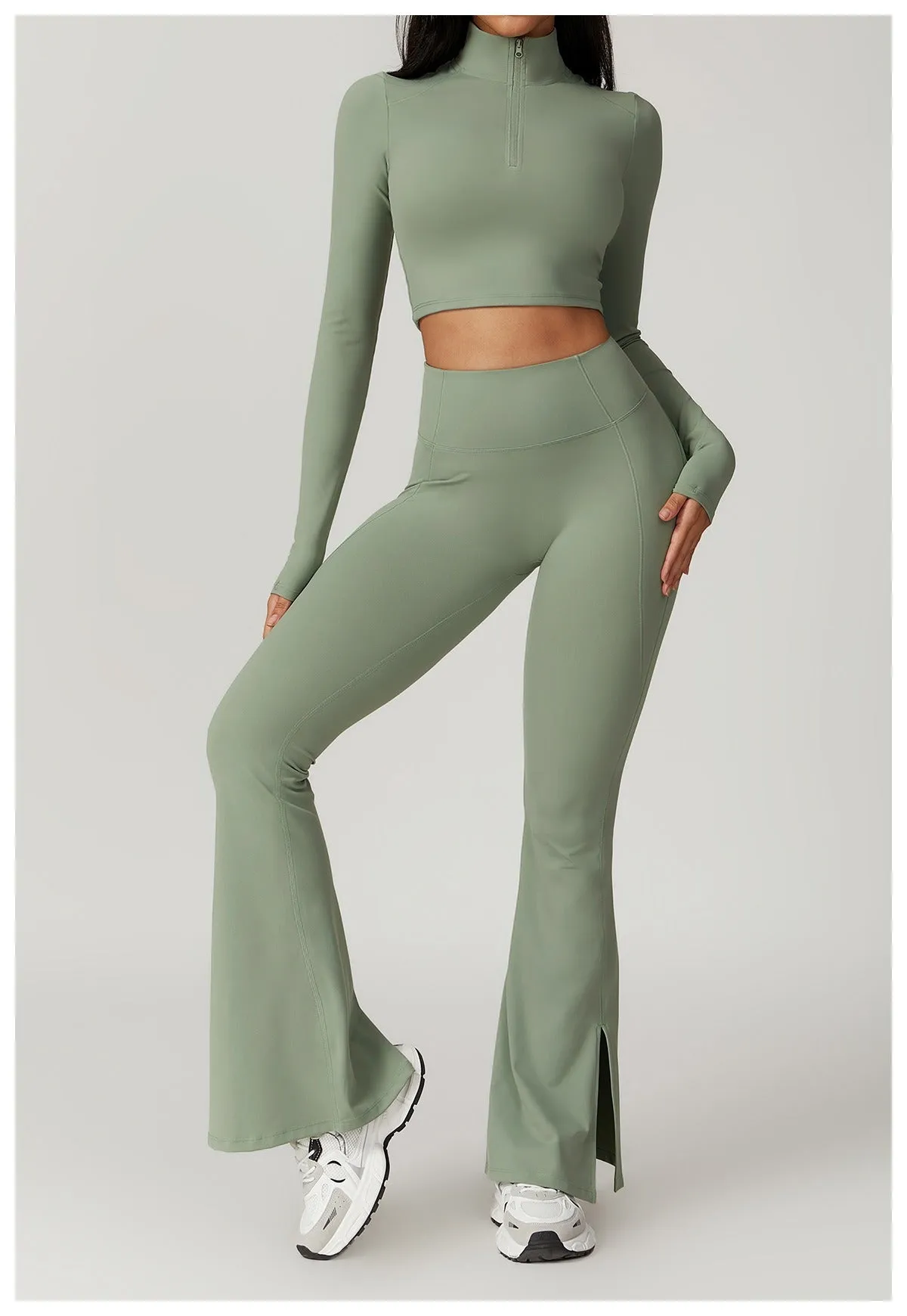 Mira Longsleeve Top & Flared Set