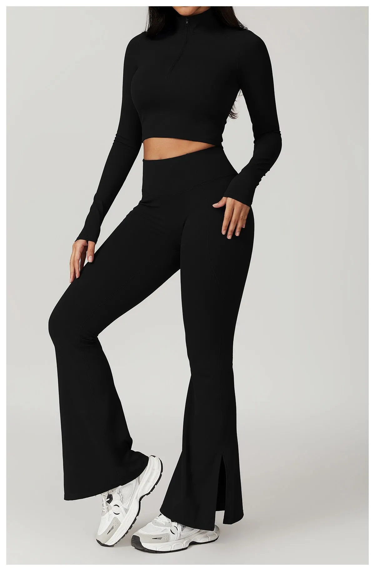 Mira Longsleeve Top & Flared Set