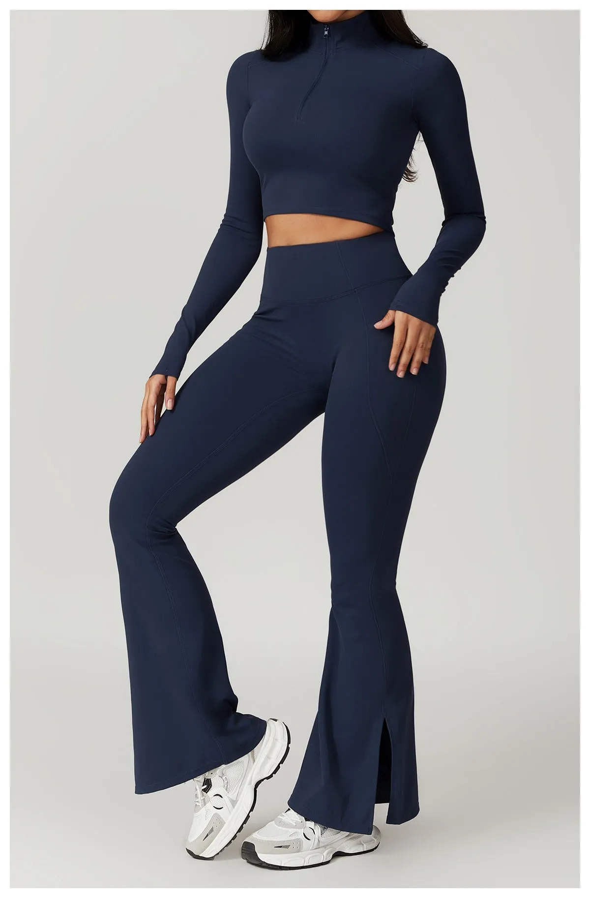 Mira Longsleeve Top & Flared Set