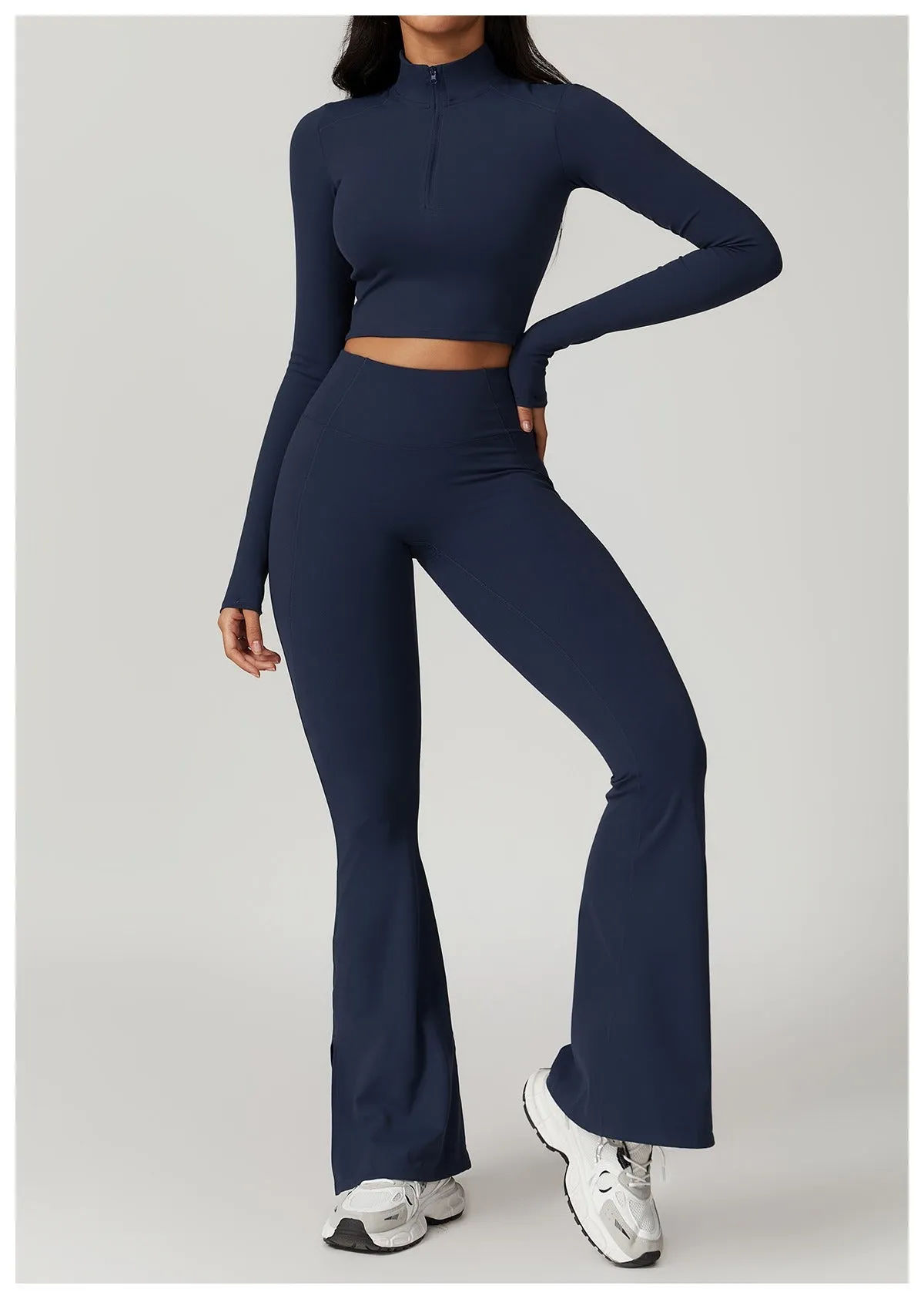 Mira Longsleeve Top & Flared Set