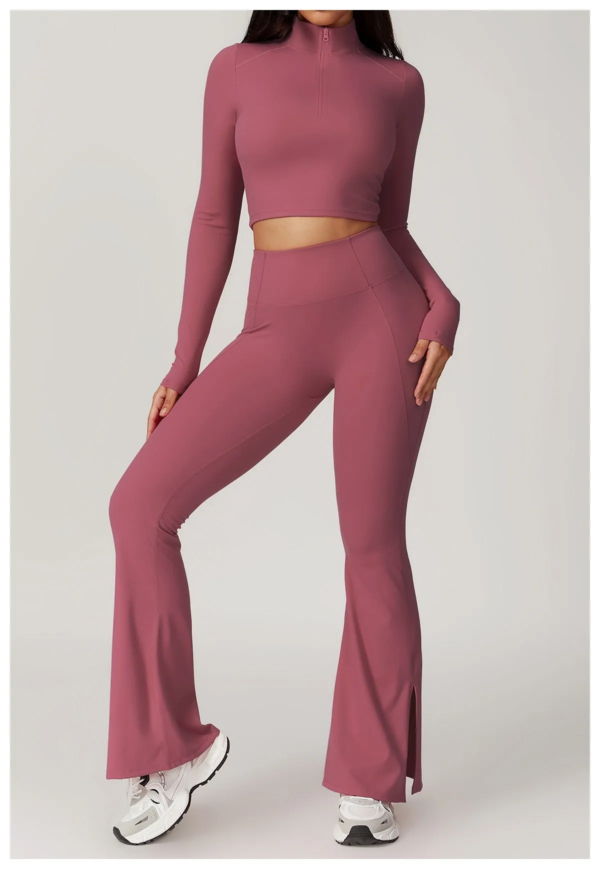 Mira Longsleeve Top & Flared Set
