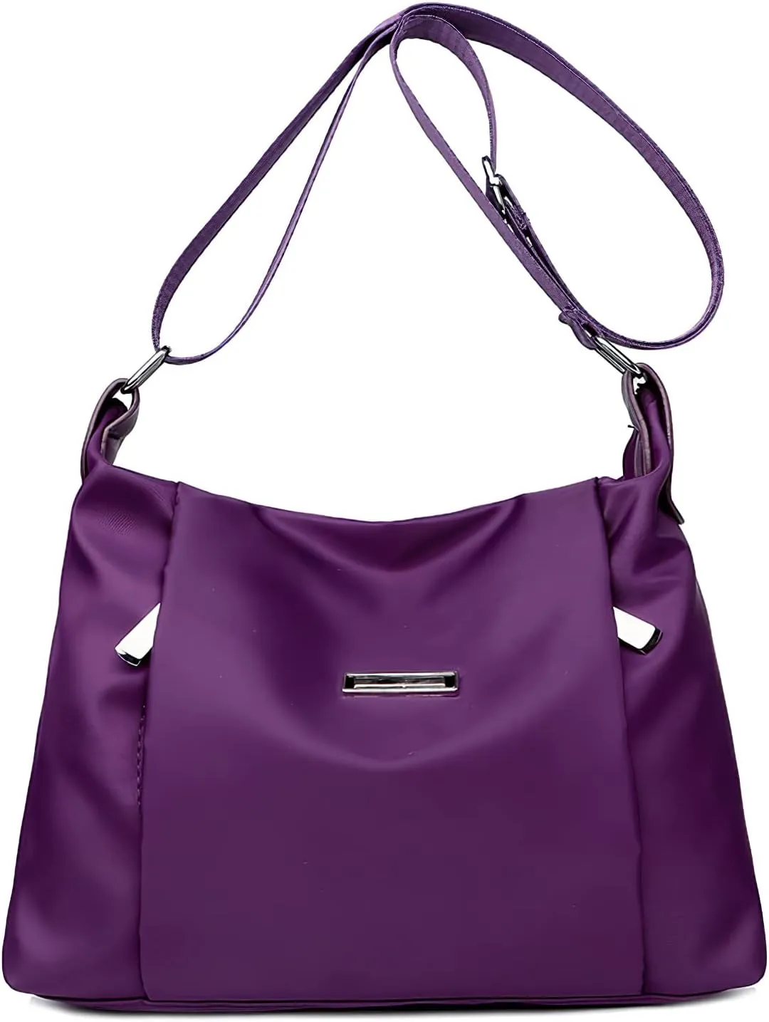 Multi Pocket Crossbody Bag for Women Waterproof Nylon Purse Handbags Hobo Shoulder Bag Casual Messenger Bag