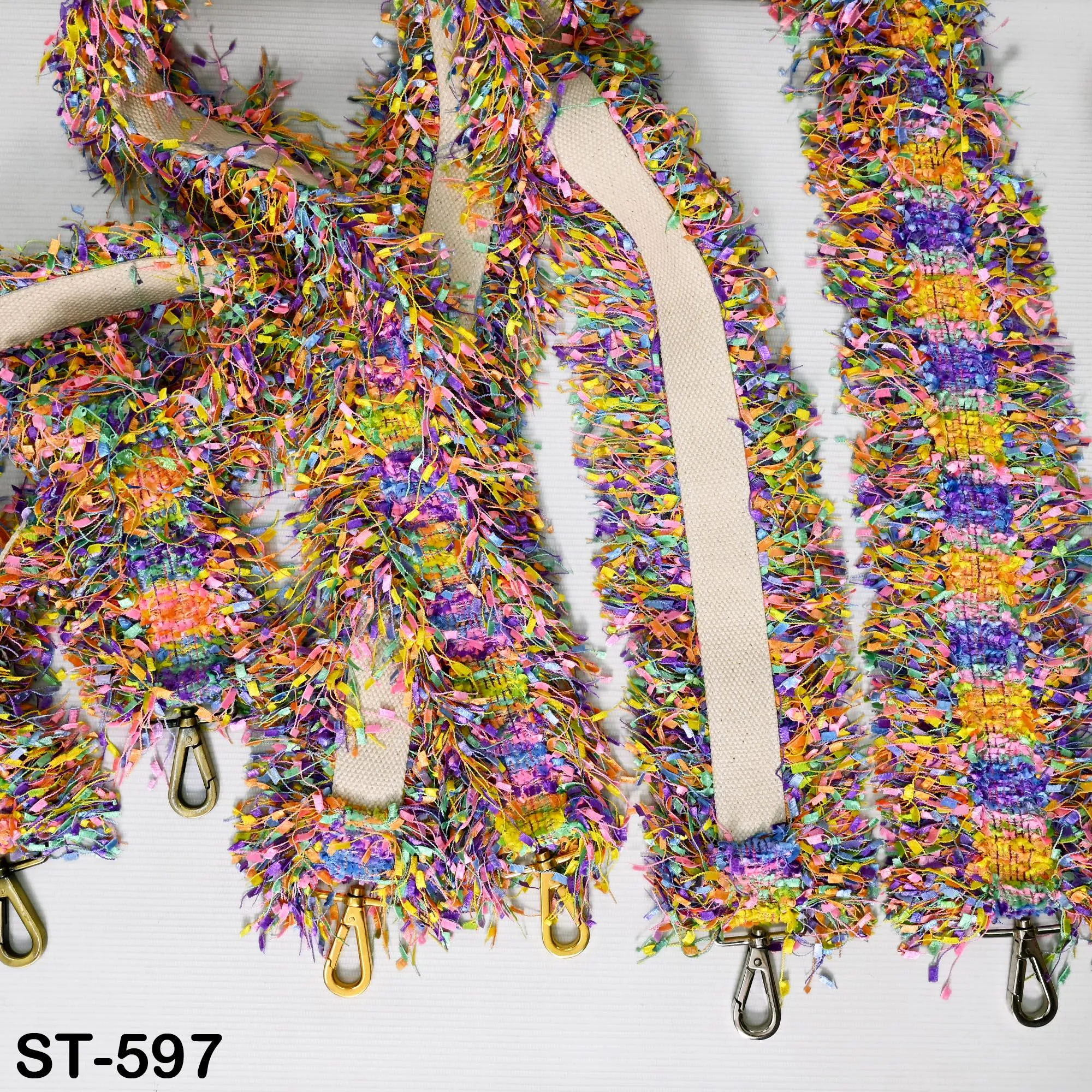 Multicolor Fringes Replacement Crossbody Strap without Adjustor Handbag Boho Bag Strap Camera Strap Embroidery Strap Purses Gift Sister