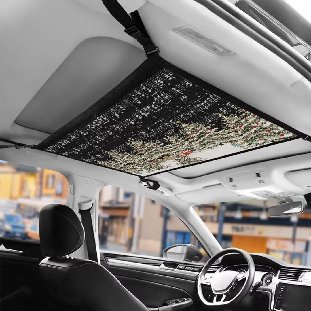 Musical Cedar Car Roof Storage Bag Auto Seat Storage Hanging Bag Multi-Purpose Car Bag Storage Box Organizer Pouch Pocket One-Size-Fits Tidy Pouch Pocket Storage for Small Items