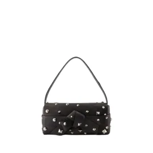 Musubi Elongated Hobo Bag - Leather - Dark Brown