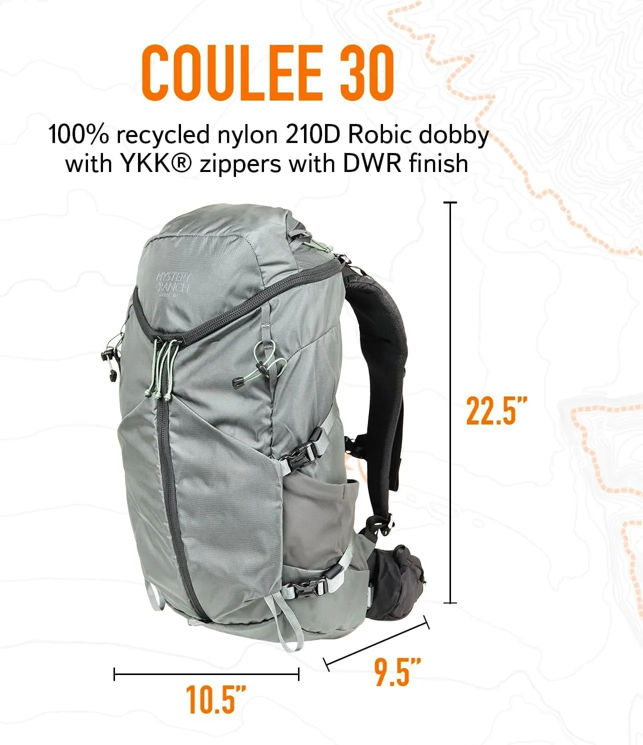 Mystery Ranch Coulee 30 Backpack - Lightweight Hiking Daypack, 30L, L/XL, Coriander