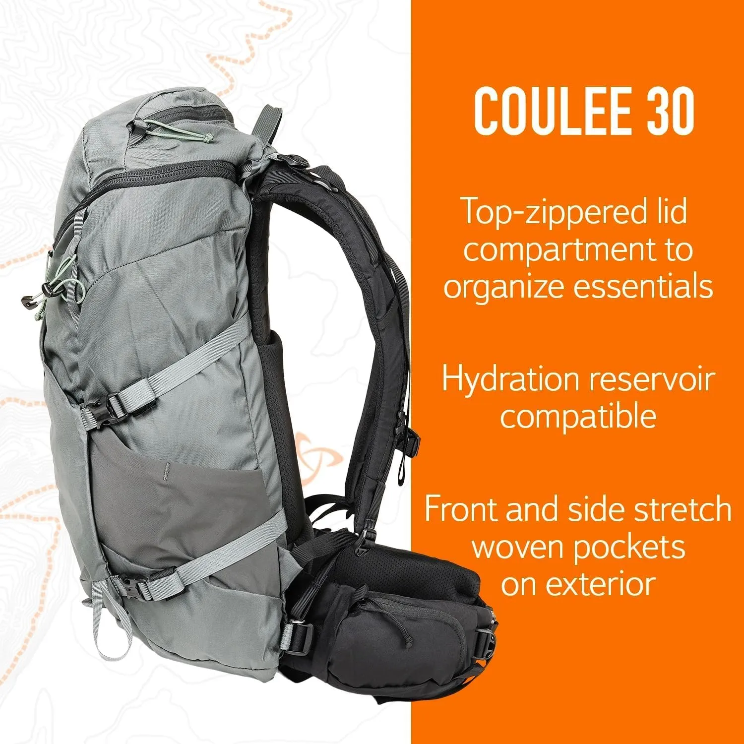 Mystery Ranch Coulee 30 Backpack - Lightweight Hiking Daypack, 30L, L/XL, Coriander