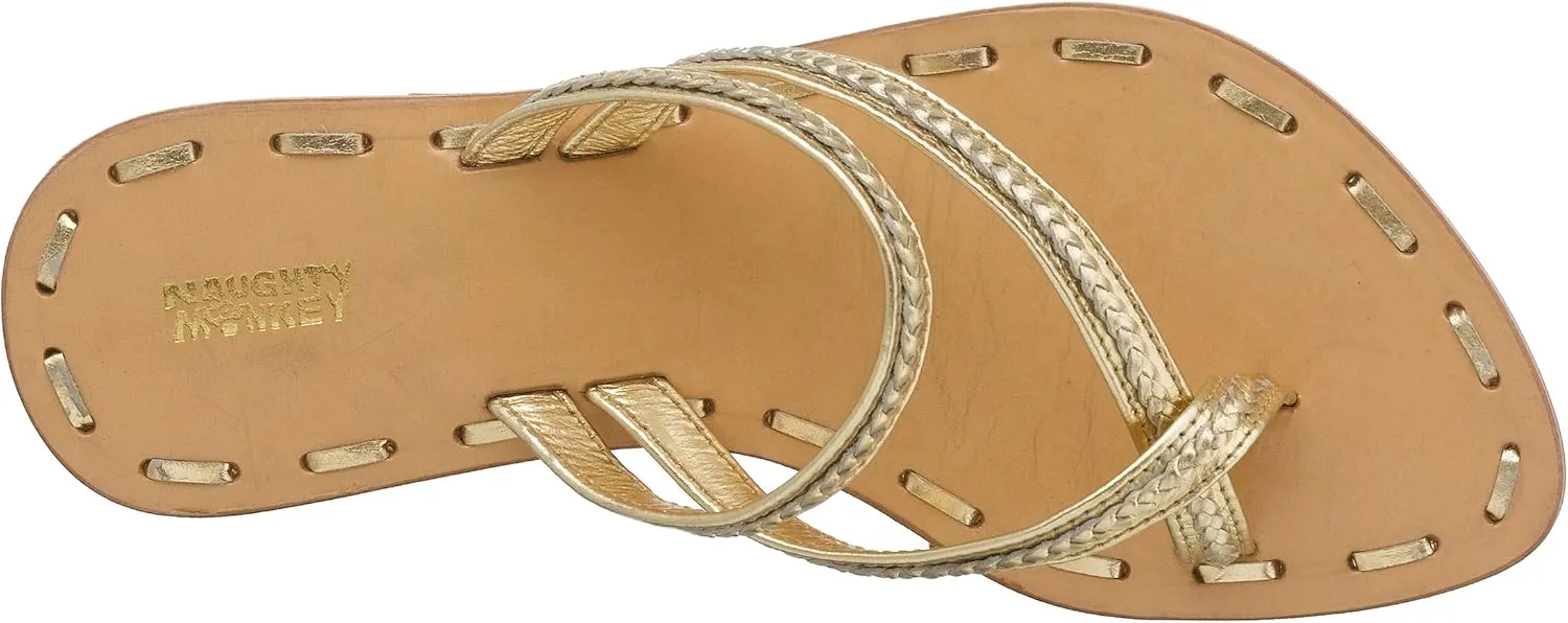 Naughty Monkey Women's Cordelia Metallic Toe Thong
